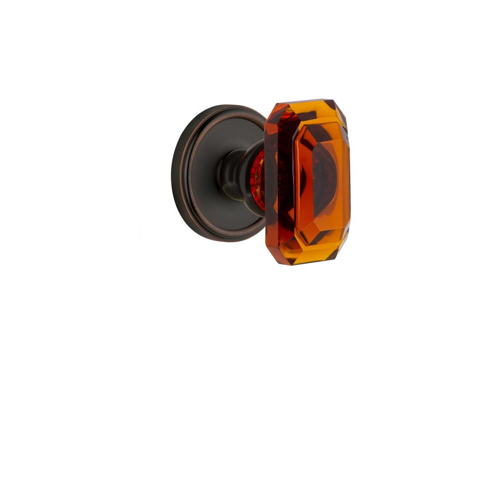 Grandeur Georgetown Rosette Double Dummy With Amber Baguette