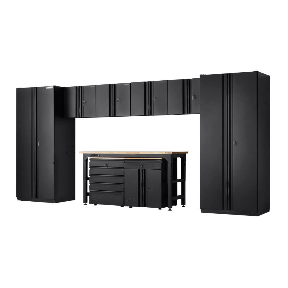 Husky Welded 133 in. W x 75 in. H x 19 in. D Steel Garage Set