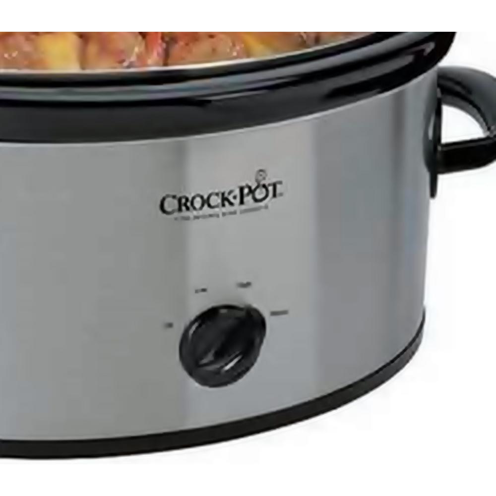 Crock Pot 6 Qt Stainless Steel Slow Cooker With Locking Lid