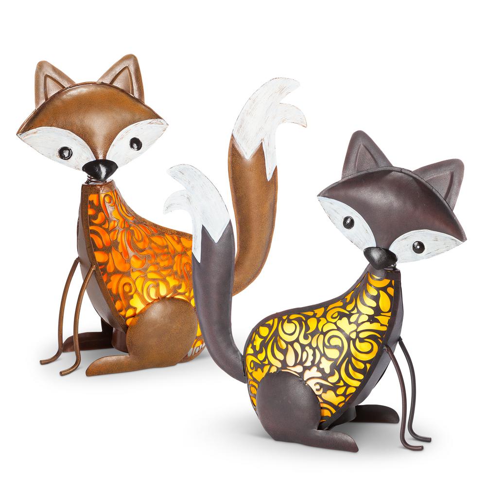 plastic fox garden ornament