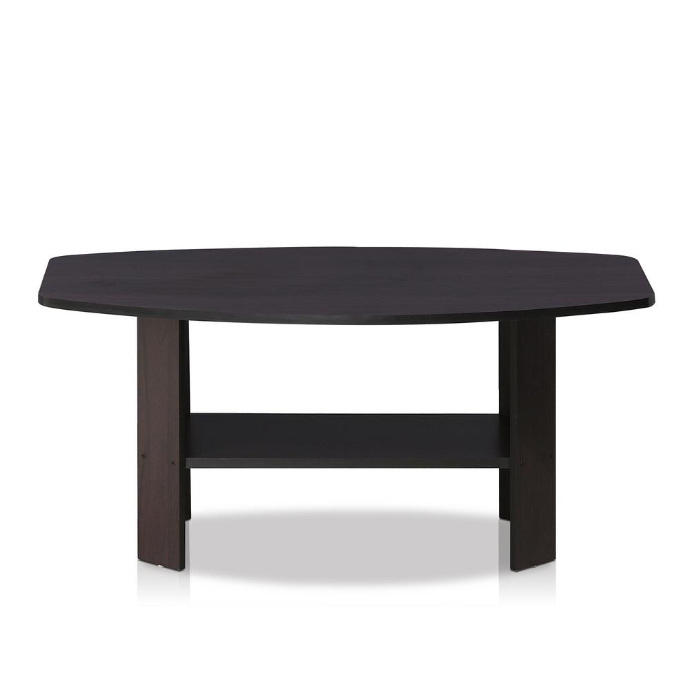 Furinno Simple Design Dark Walnut Coffee Table DWN