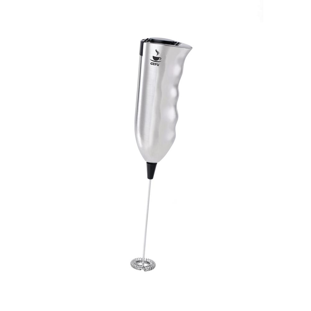 Ozeri Deluxe Stainless Steel Handheld Milk Frother with Stand and 4