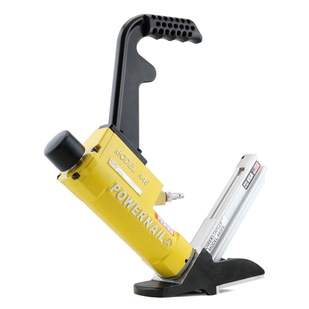 POWERNAIL 15.5Gauge Pneumatic Hardwood Flooring Power Stapler445FSW The Home Depot