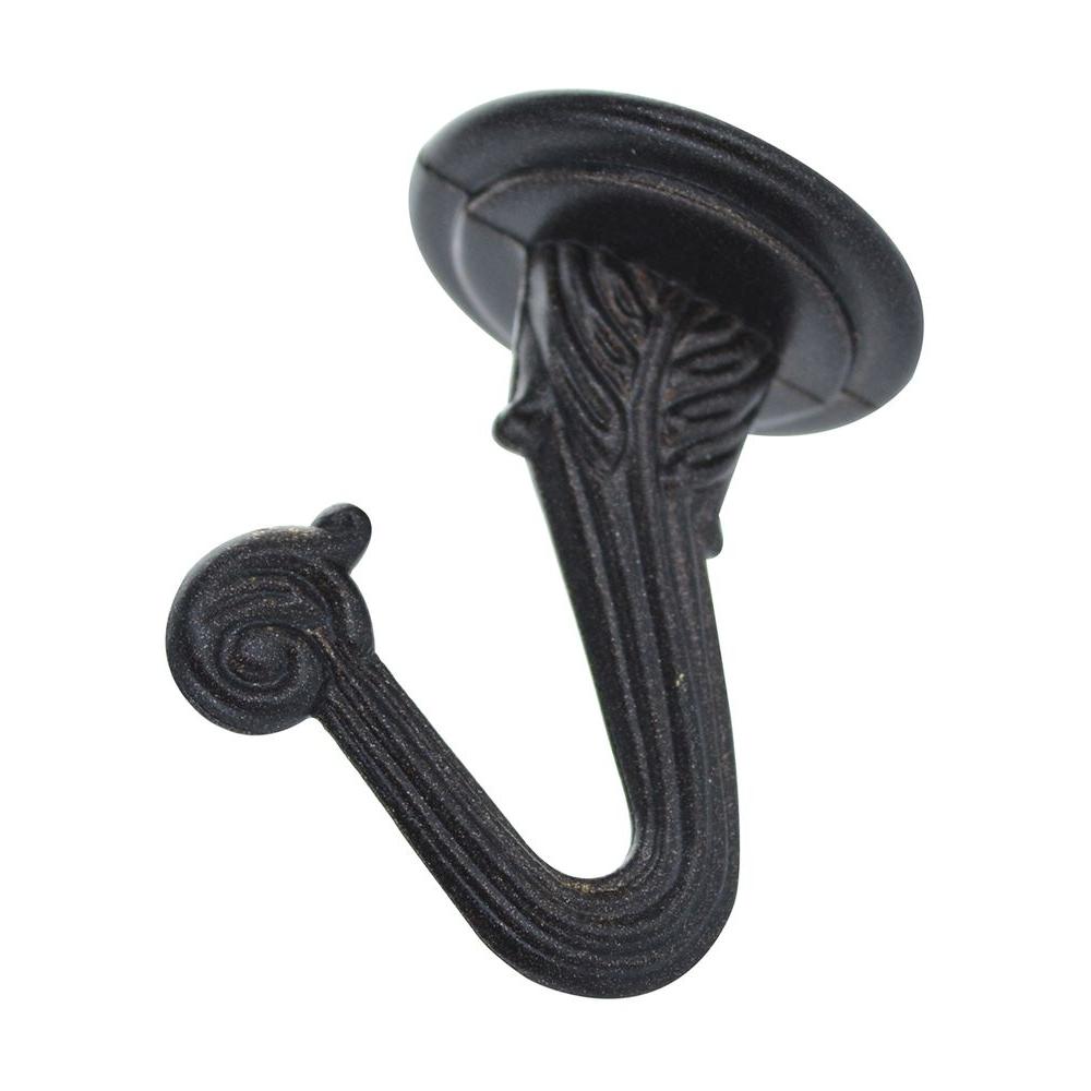 The Hillman Group 30 Lb Oil Rubbed Bronze Swag Hook 2 Count Oil Rubbed Bronze Swag Hook 2 Count