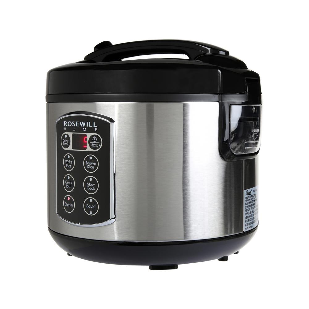 Rosewill 12-Cup Cooked 6-Cup Uncooked Digital Rice Cooker and Food Steamer with... by Rosewill