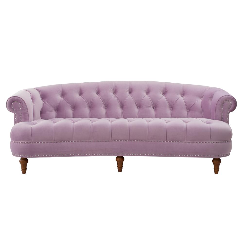 Jennifer Taylor La Rosa Lavender Sofa 2525 3 952 The Home Depot Jennifer Taylor La Rosa Lavender Sofa