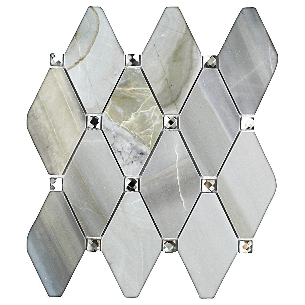 Ivy Hill Tile Mirage Lozenge Moonstone 11.25 in. x 10.5 in. x 8 mm ...