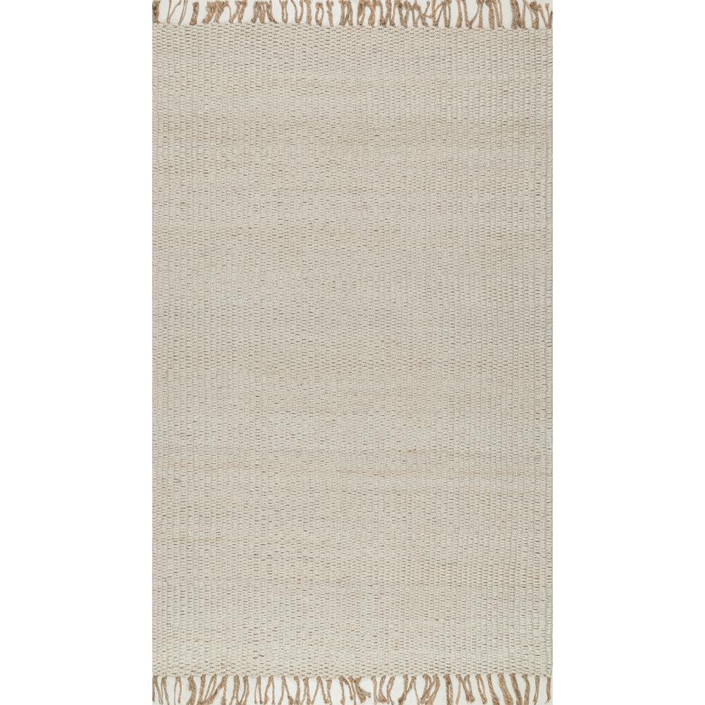 nuLOOM Benavides Tassel Jute Off White 8 ft. x 10 ft. Area RugCLAL01A