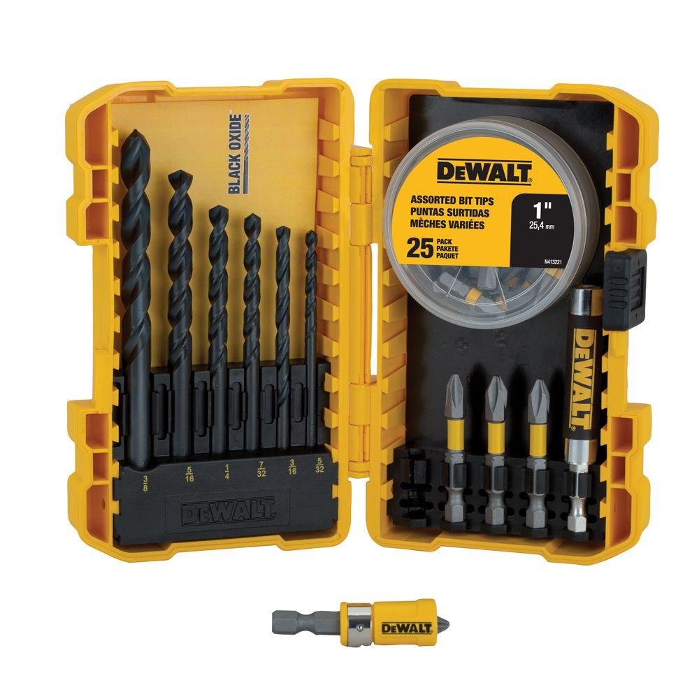 DEWALT Black Oxide Screwdriving Drilling Set (40Piece)DWA2SLS40HP The Home Depot