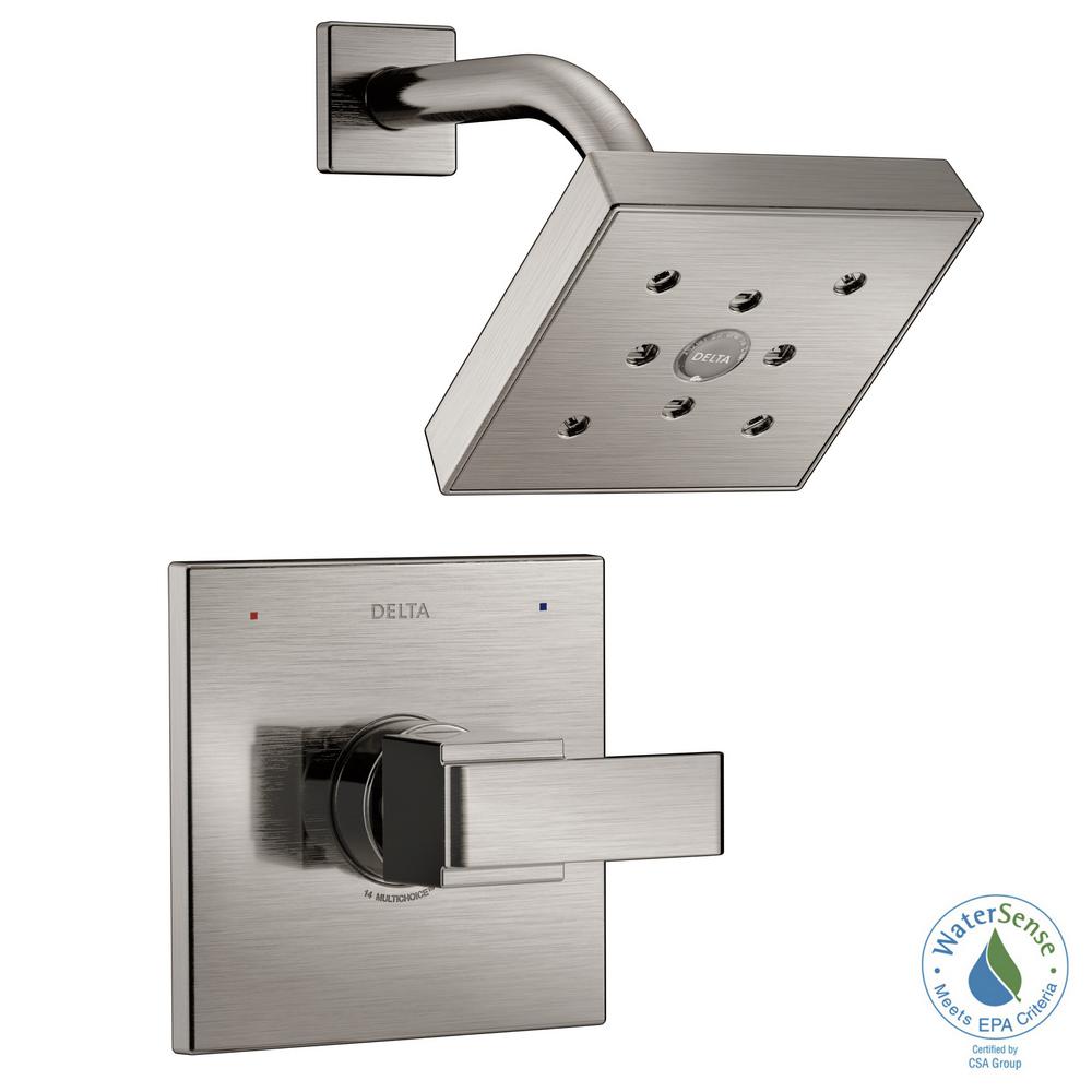 Delta Ara 1Handle Shower Faucet Trim Kit in Stainless Featuring (Valve Not Included