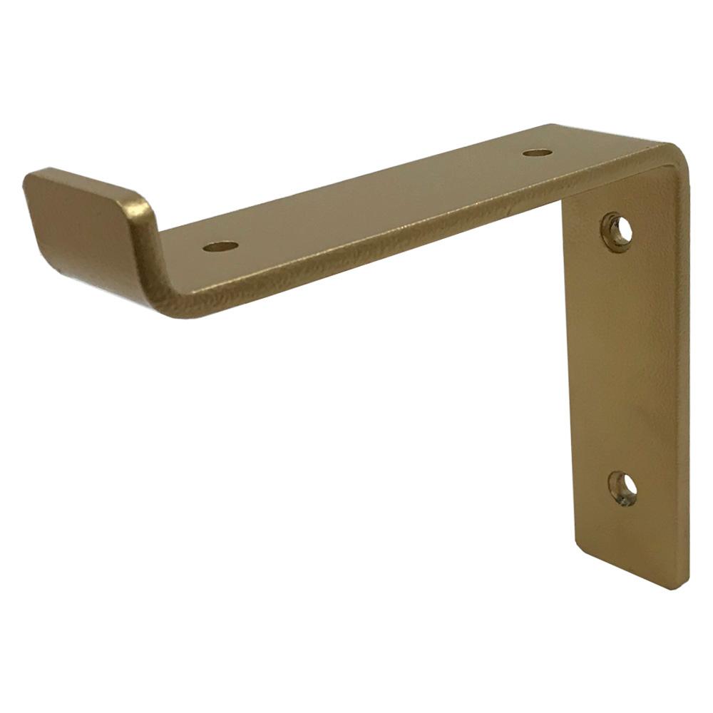 Crates & Pallet 6 in. Gold Steel Shelf Bracket For Wood ...