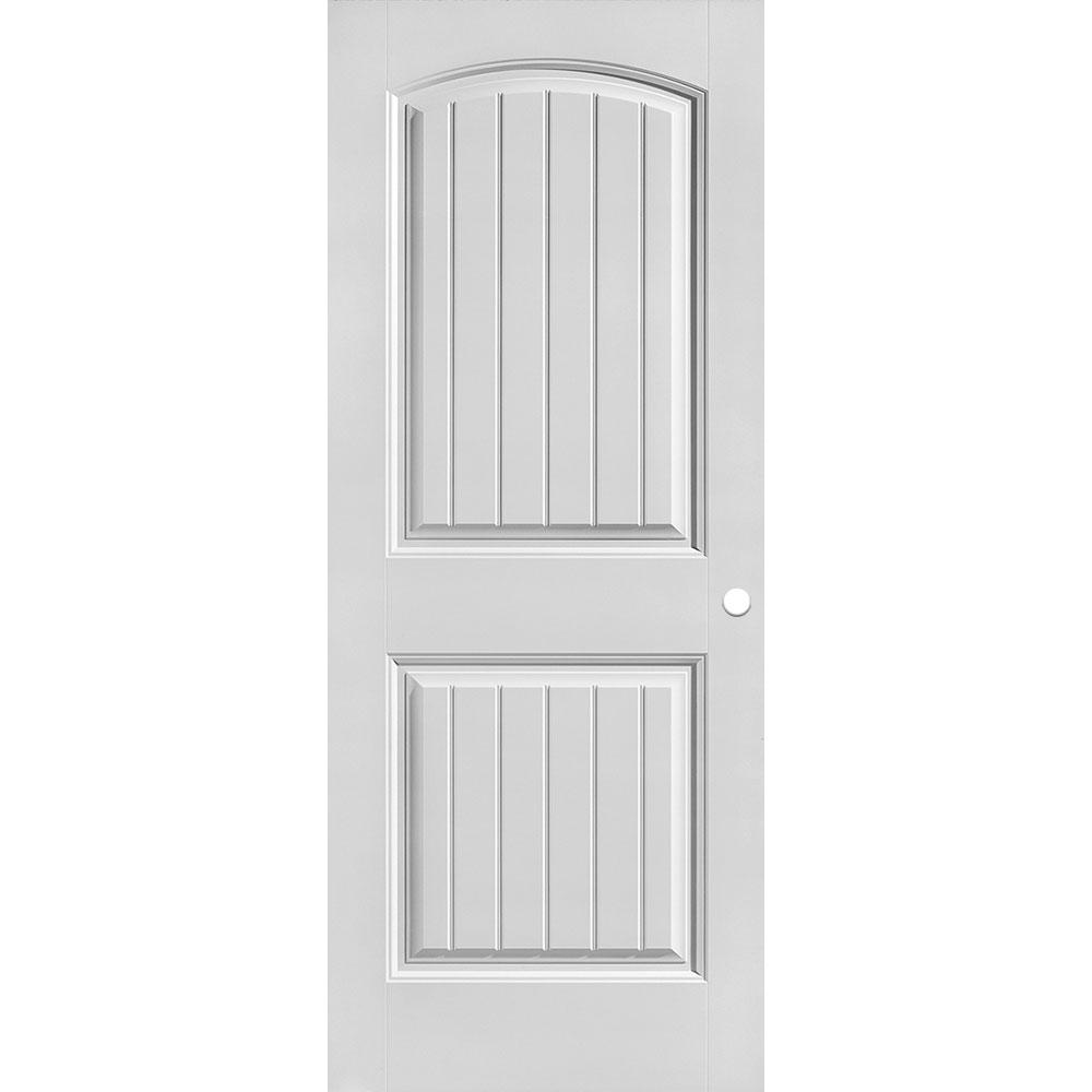 Masonite 32 In X 80 In Cheyenne Smooth 2 Panel Camber Top Plank