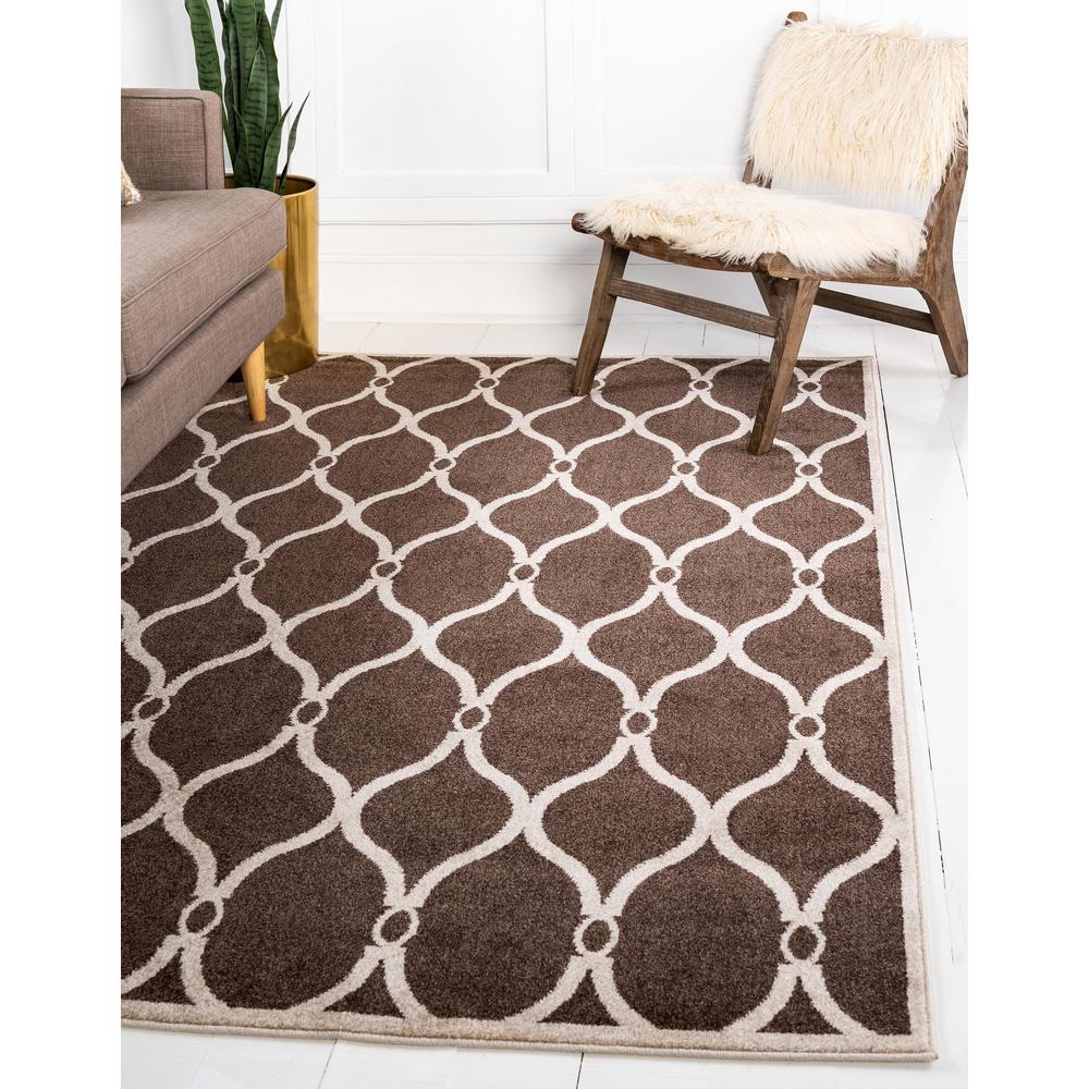 Unique Loom Trellis Seattle Brown 9 0 X 12 Area Rug