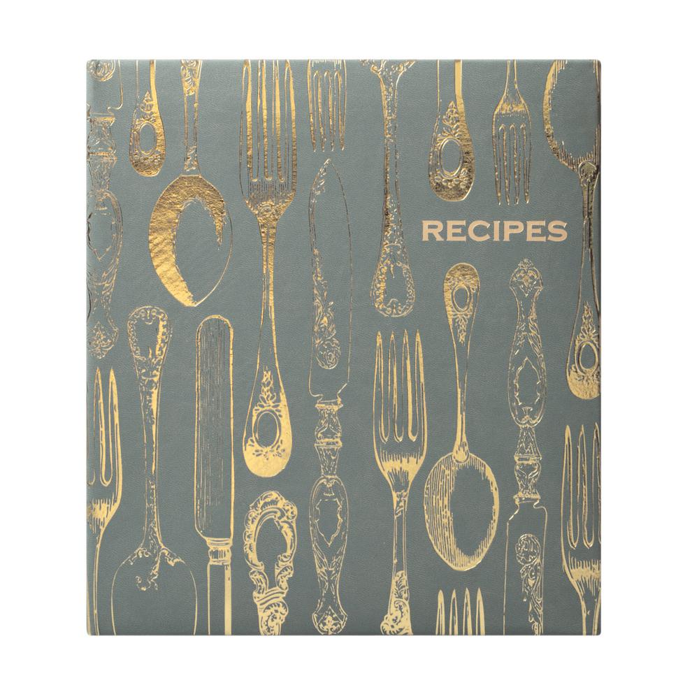 UPC 826635123057 product image for Eccolo Vintage Utensils Recipe Keeper, Gold | upcitemdb.com