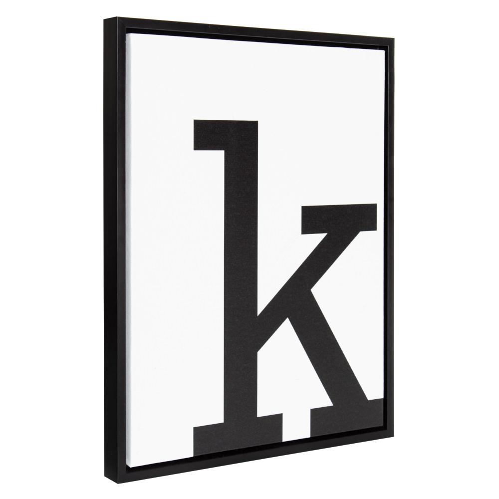 Kate And Laurel Sylvie Letter K Framed Canvas Wall Art 214298 The Home Depot - Letter K Wall Decor Kate And Laurel Sylvie Letter K Framed Canvas Wall Art 214298 The Home Depot - Letter K Wall Decor