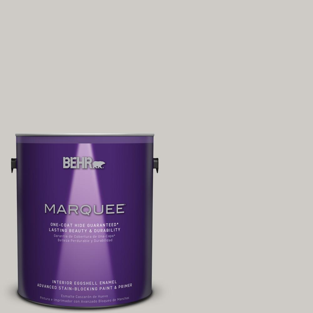 BEHR MARQUEE 1 Gal. #PPU26-10 Chic Gray Eggshell Enamel Interior Paint ...