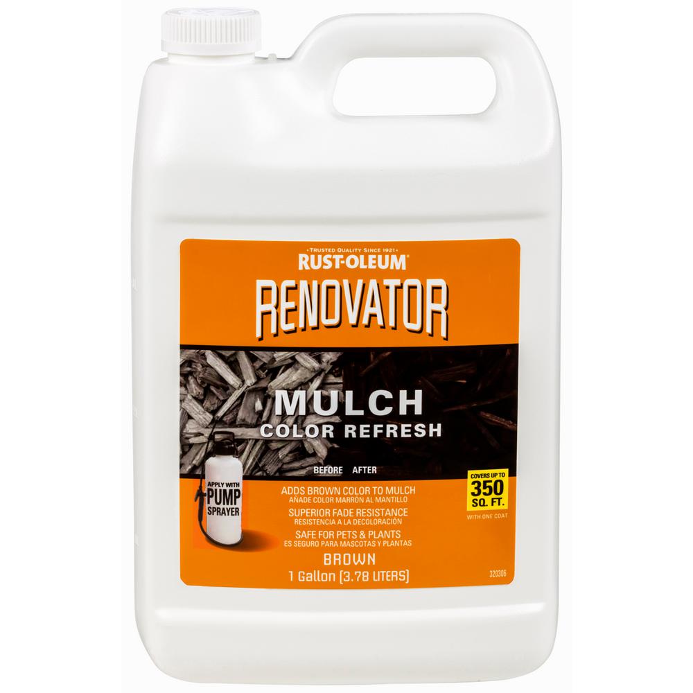 RustOleum Restore 1 gal. Brown Mulch Renovator307526 The Home Depot