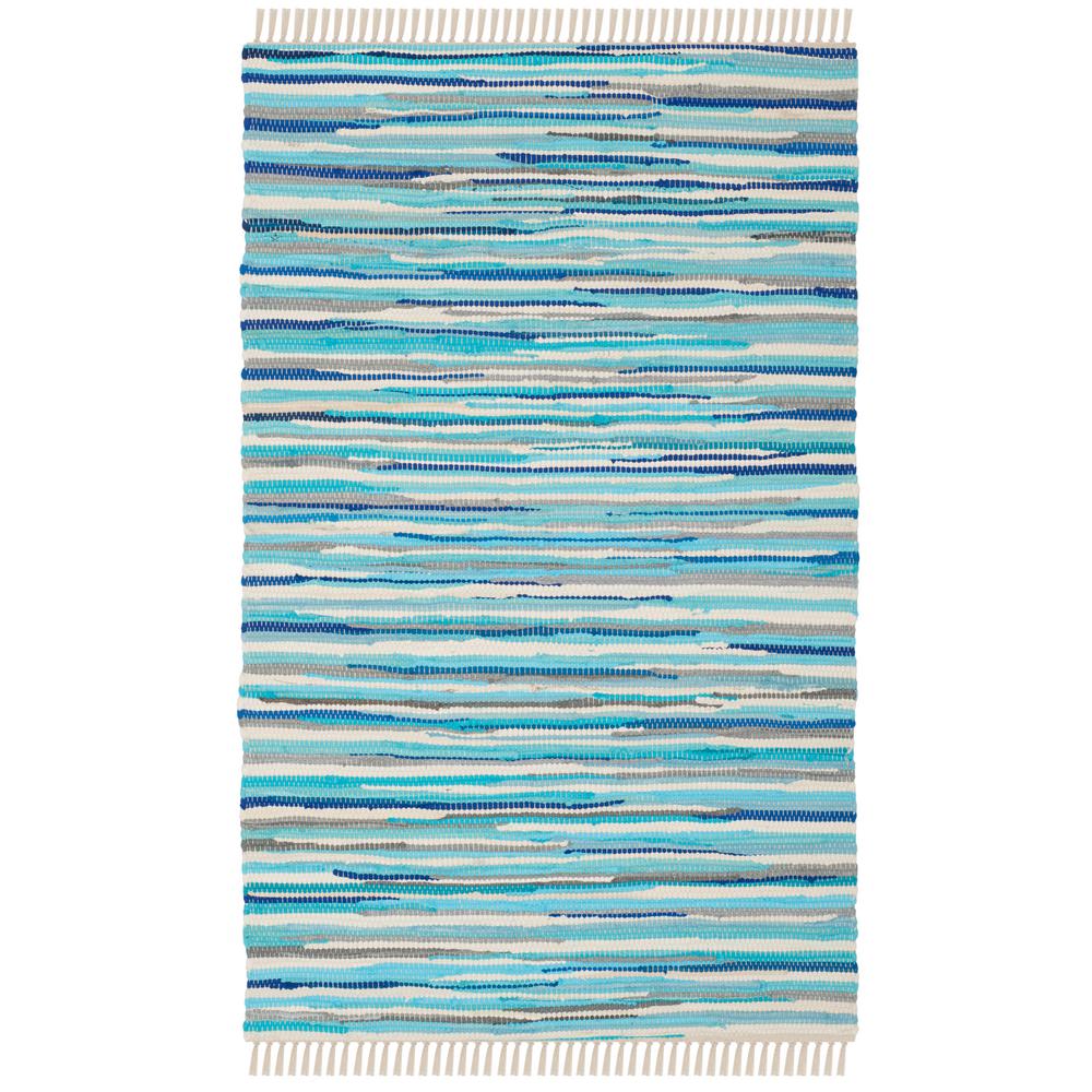 Safavieh Rag Rug Turquoise Multi 3 Ft X 5 Area Rar129c Rag Rug Turquoise Multi 3 Ft X 5 Area
