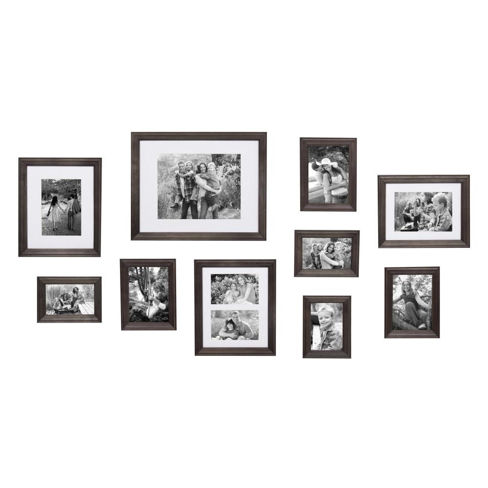 Kate And Laurel Bordeaux Charcoal Gray Wood Picture Frame Set Of 10 Kate And Laurel Bordeaux Charcoal Gray Wood Picture Frame Set Of 10