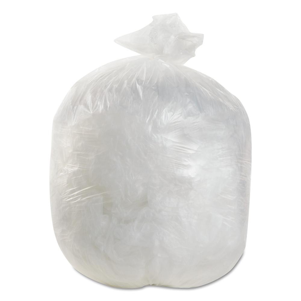 brown garbage bags