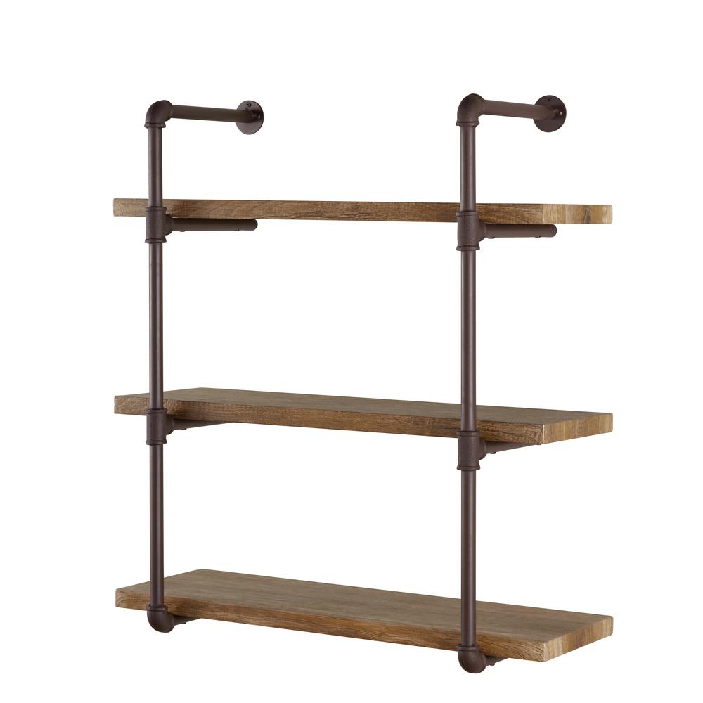 Danya B Urbanne Industrial Aged 3 Tiered Wood Print Mdf And
