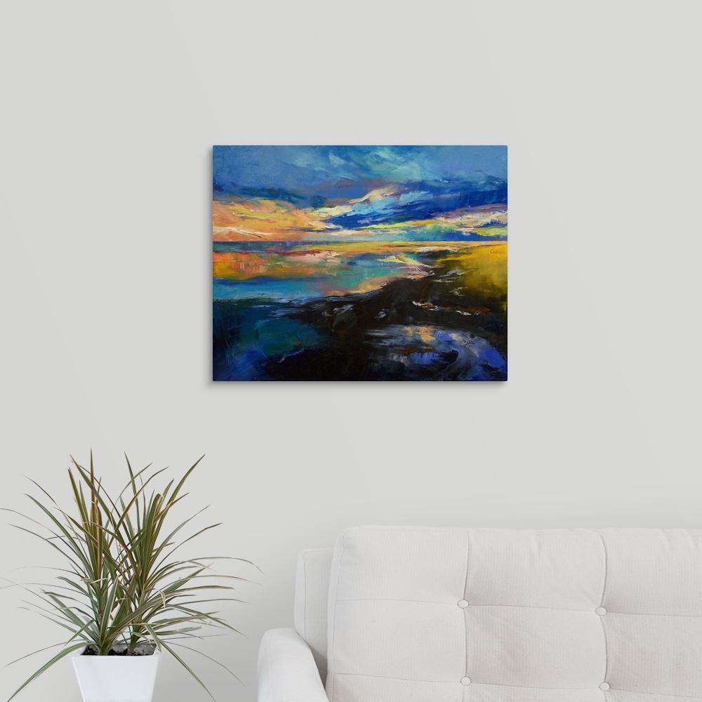 GreatBigCanvas "Caribbean Sunset" by Michael Creese Canvas Wall Art