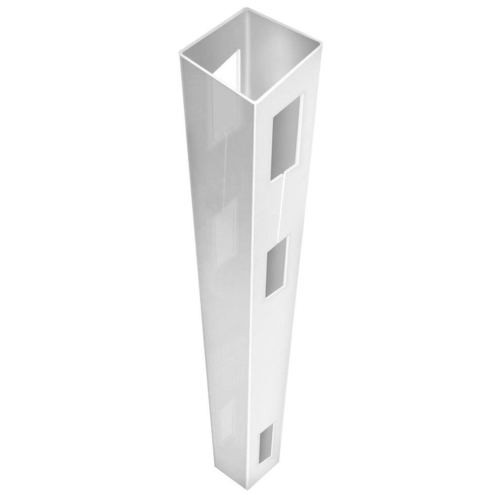 Veranda 5 In X 5 In X 8 1 2 Ft White Vinyl Fence Line Post 73014376