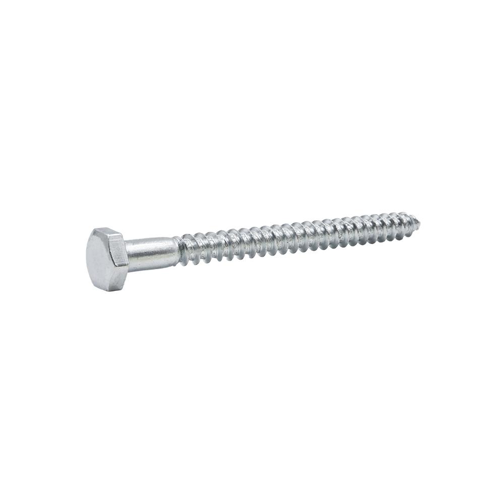 Everbilt 1/4 in. x 3 in. Hex Zinc Plated Lag Screw (100Pack)801360