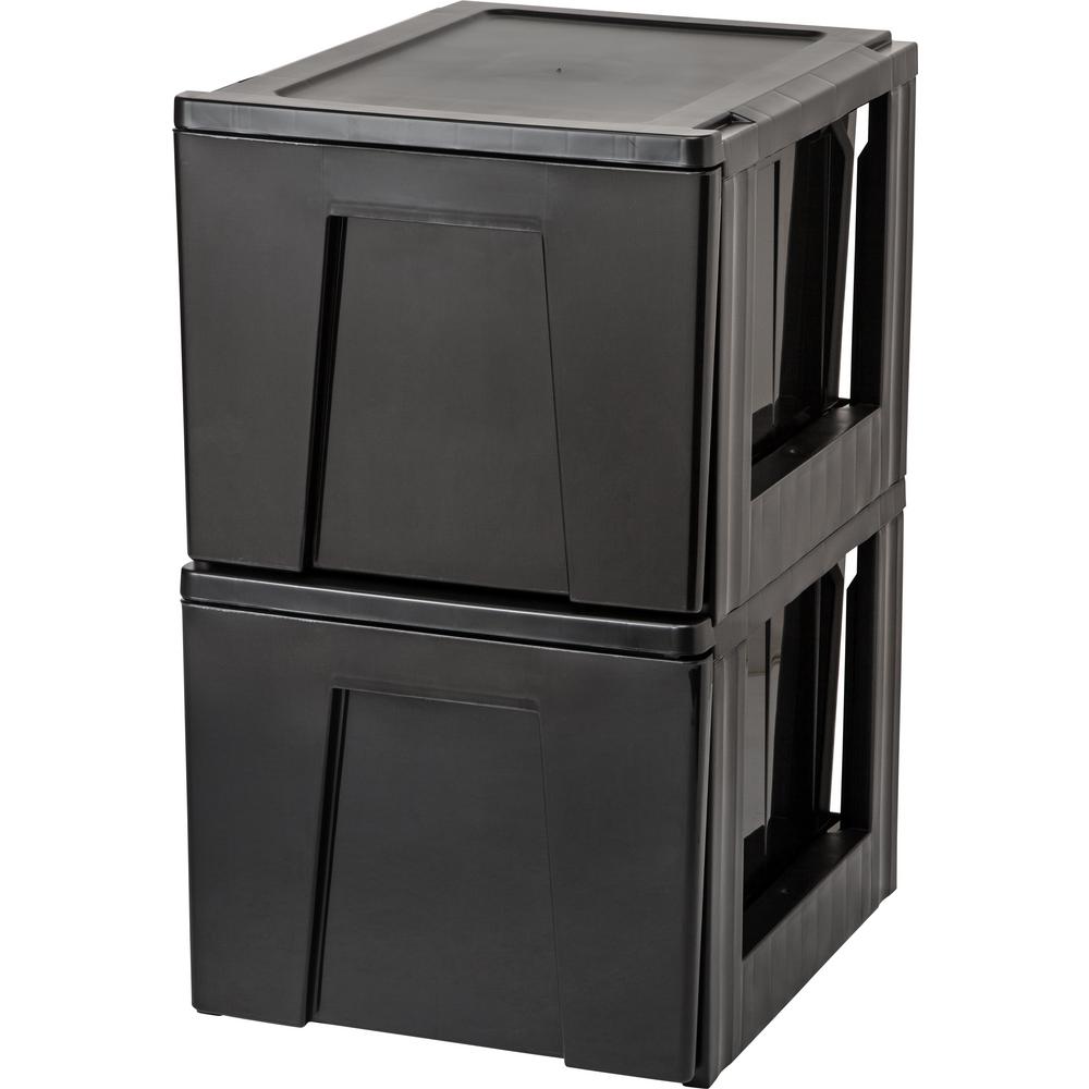 UPC 762016440477 product image for 15.38 in. x 13.5 in. Black Stacking File Drawer | upcitemdb.com