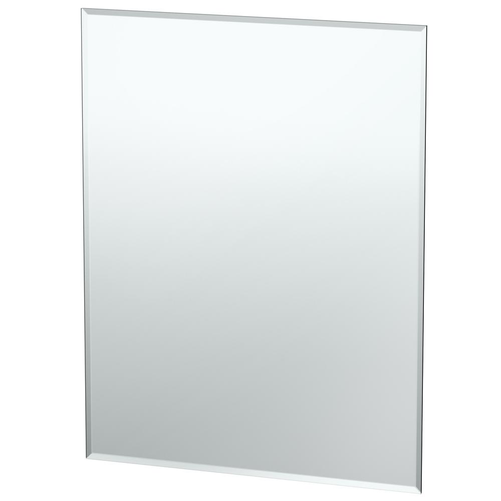 frameless wall mirror