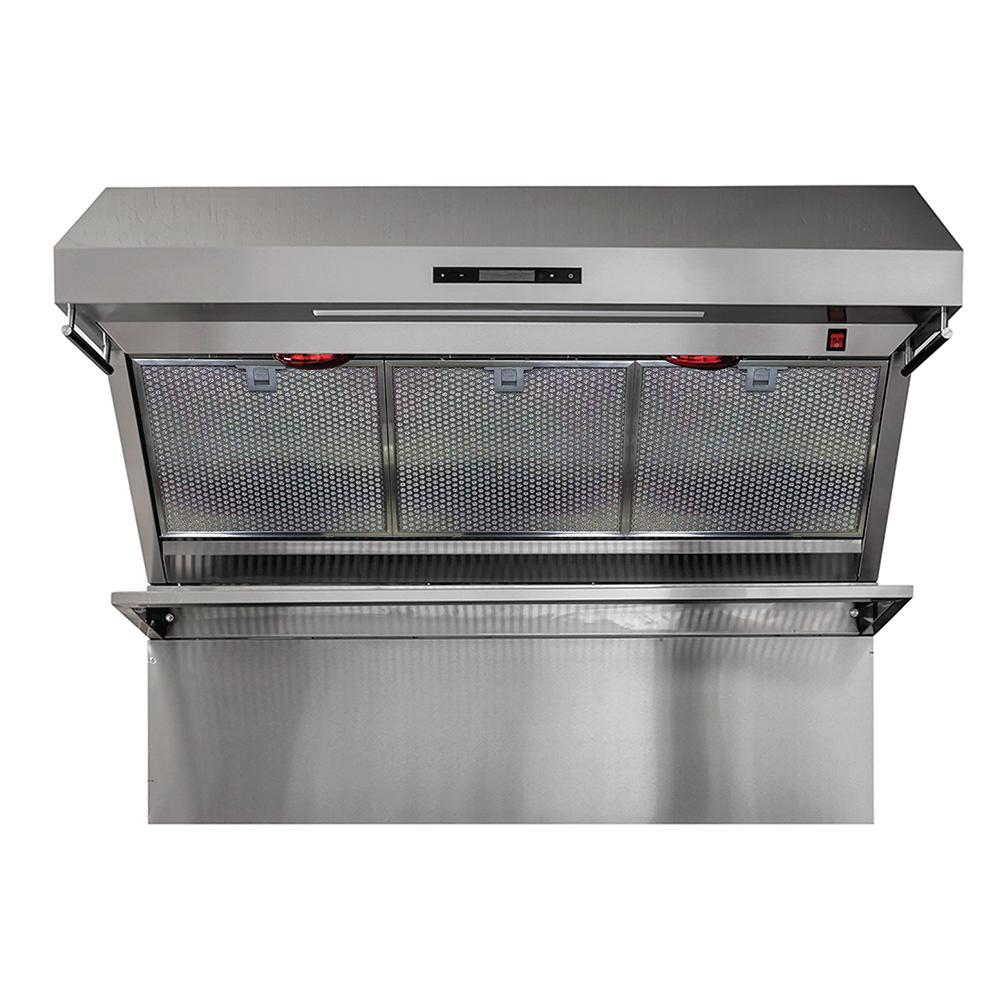 Forno Savona 48 in. Wall Mount Range Hood With Red Light Warmers/Shelf ...