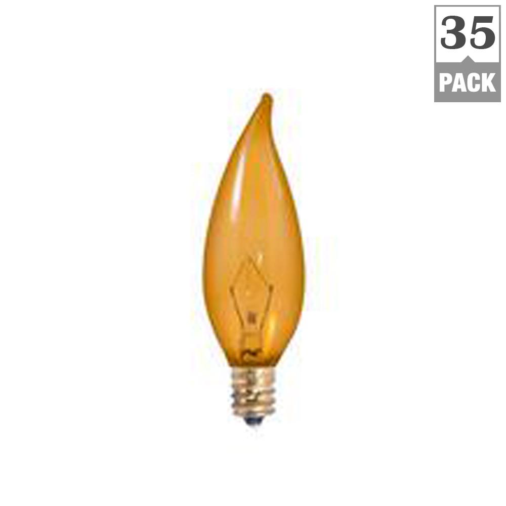 Bulbrite 15 Watt Ca10 Antique Dimmable Warm White Light Incandescent 15 Watt Ca10 Antique Dimmable Warm White Light Incandescent Bulb 35 Pack