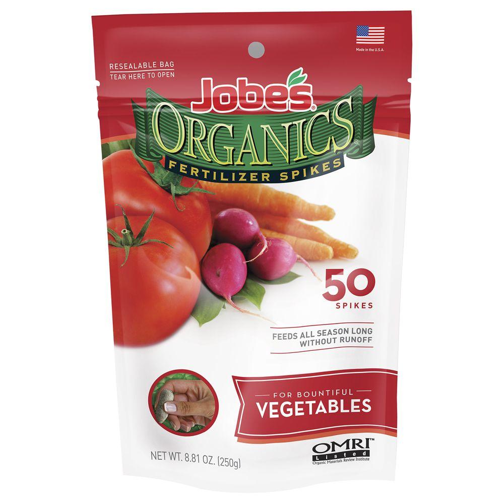 Jobe’s Organics 8.81 oz. Organic Vegetable Plant Food Fertilizer Spikes