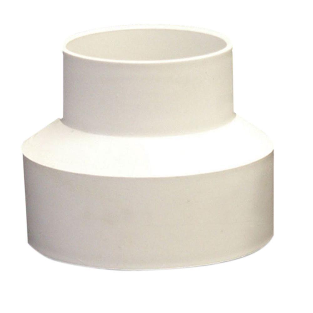 NDS 4 in. x 3 in. PVC Hub x Hub Reducer Coupling-4P07 - The Home Depot 4 Inch To 3 Inch Abs Reducer