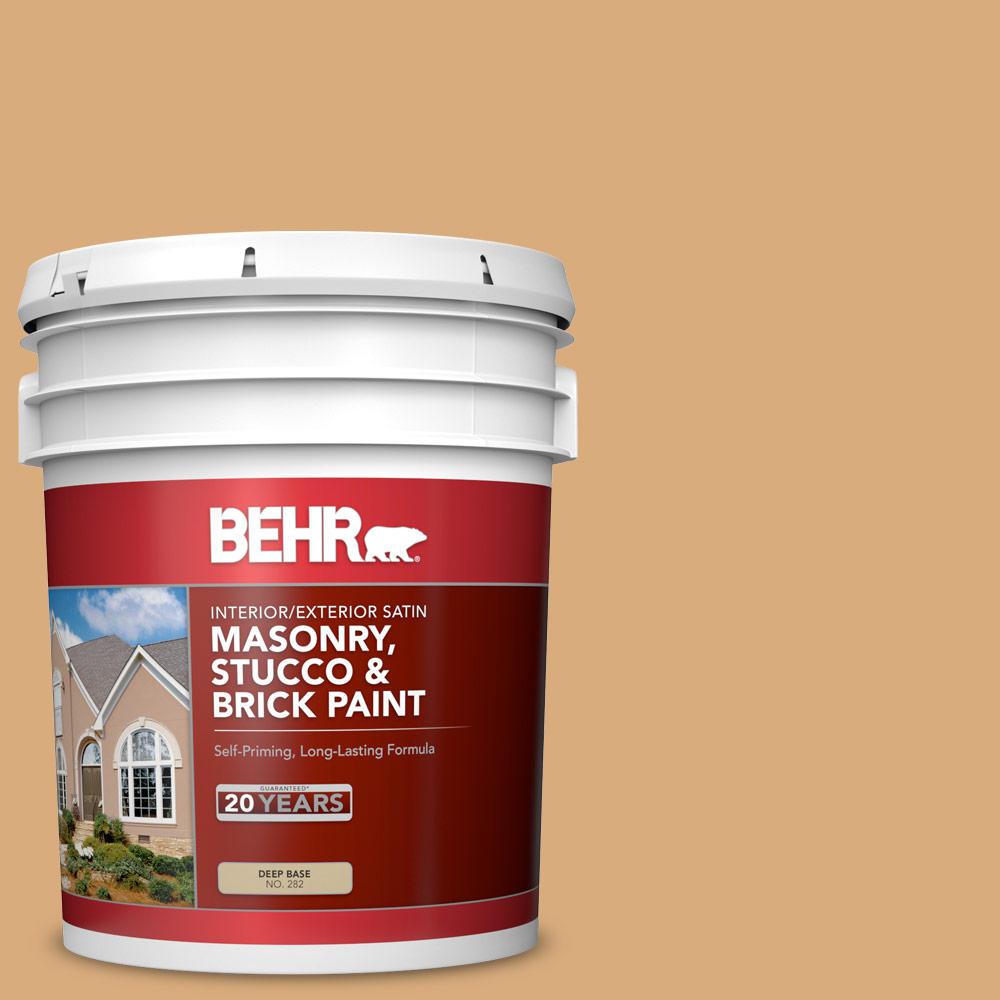 BEHR 5 gal. PPU605 Cork Satin Interior/Exterior Masonry