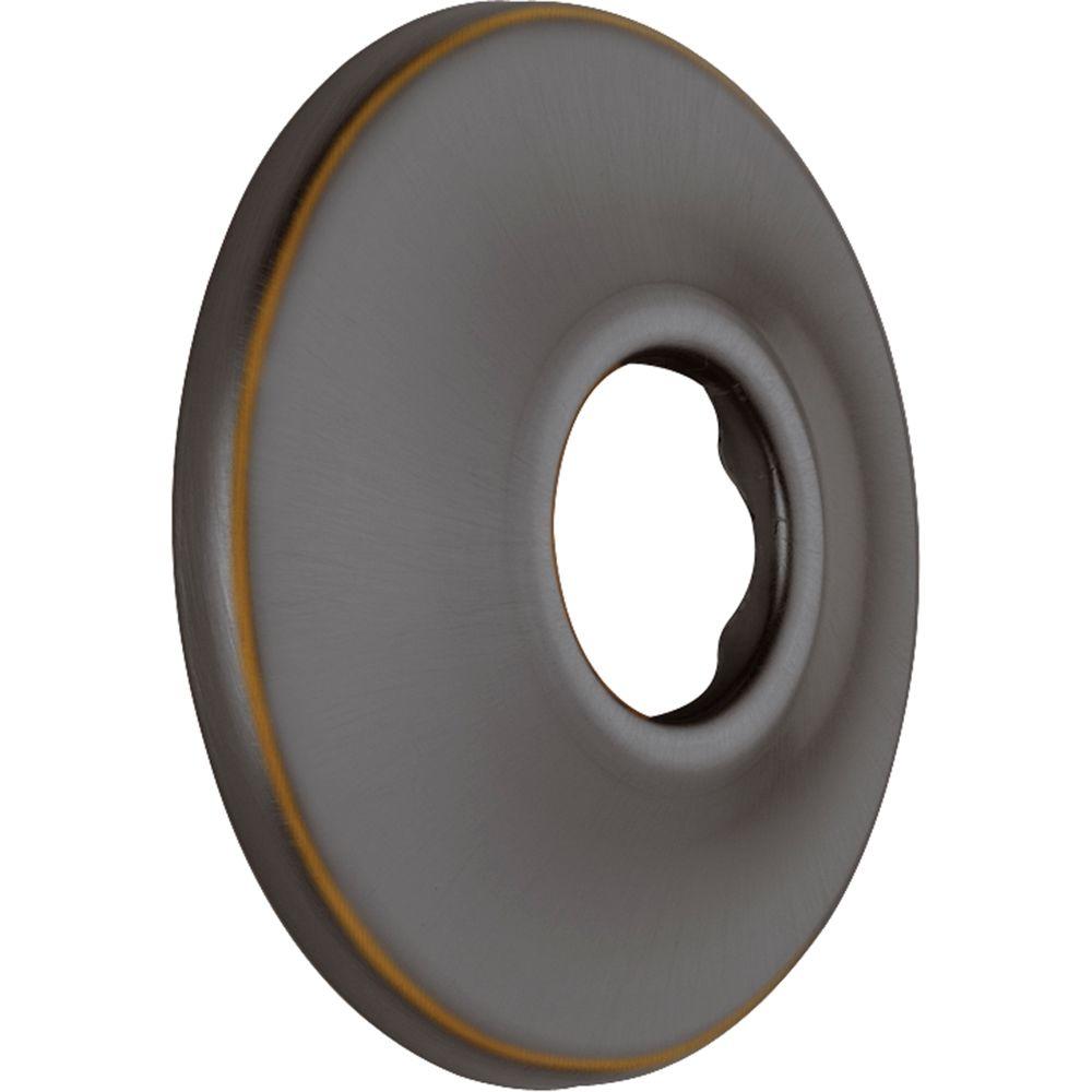 Delta 2 1 2 In Shower Flange In Oil Rubbed Bronze RP6025OB The Home   Oil Rubbed Bronze Delta Escutcheons Plates Rp6025ob 64 1000 