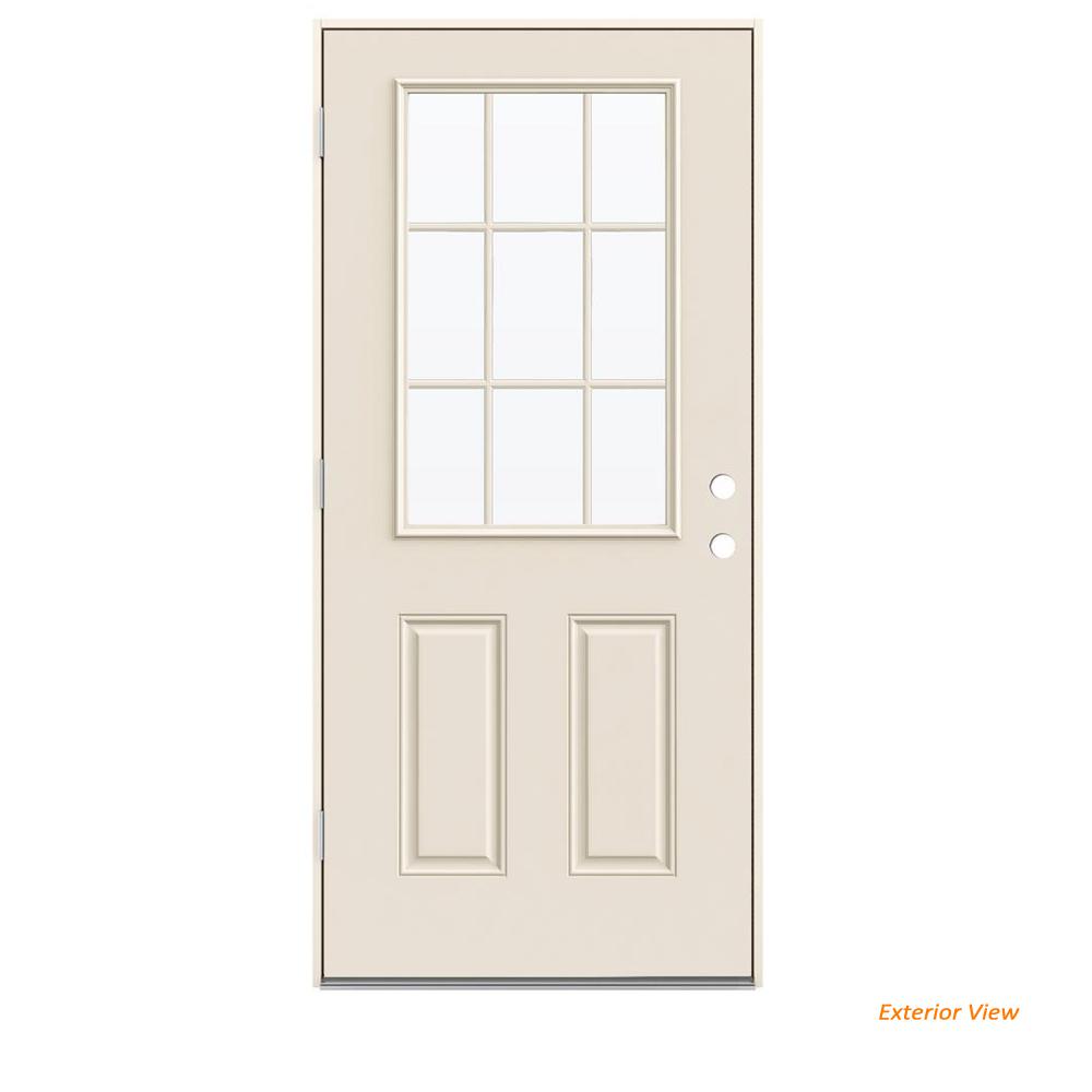 9 Lite Steel Doors Front Doors The Home Depot