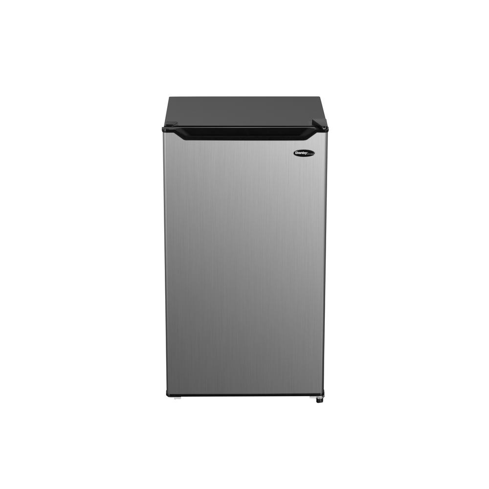 Danby 3.3 cu. ft. Mini Fridge in Stainless Steel with Freezer