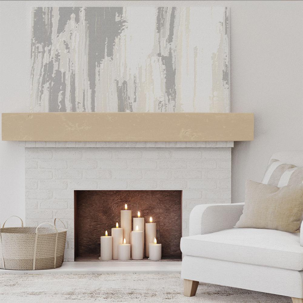 Ekena Millwork 8 In X 6 Ft Knotty Pine Faux Wood Beam Fireplace Mantel Natural Manukp08x08x72pp The Home Depot - Faux Wooden Fireplace Beam Ekena Millwork 8 In X 6 Ft Knotty Pine Faux Wood Beam Fireplace Mantel Natural Manukp08x08x72pp The Home Depot - Faux Wooden Fireplace Beam