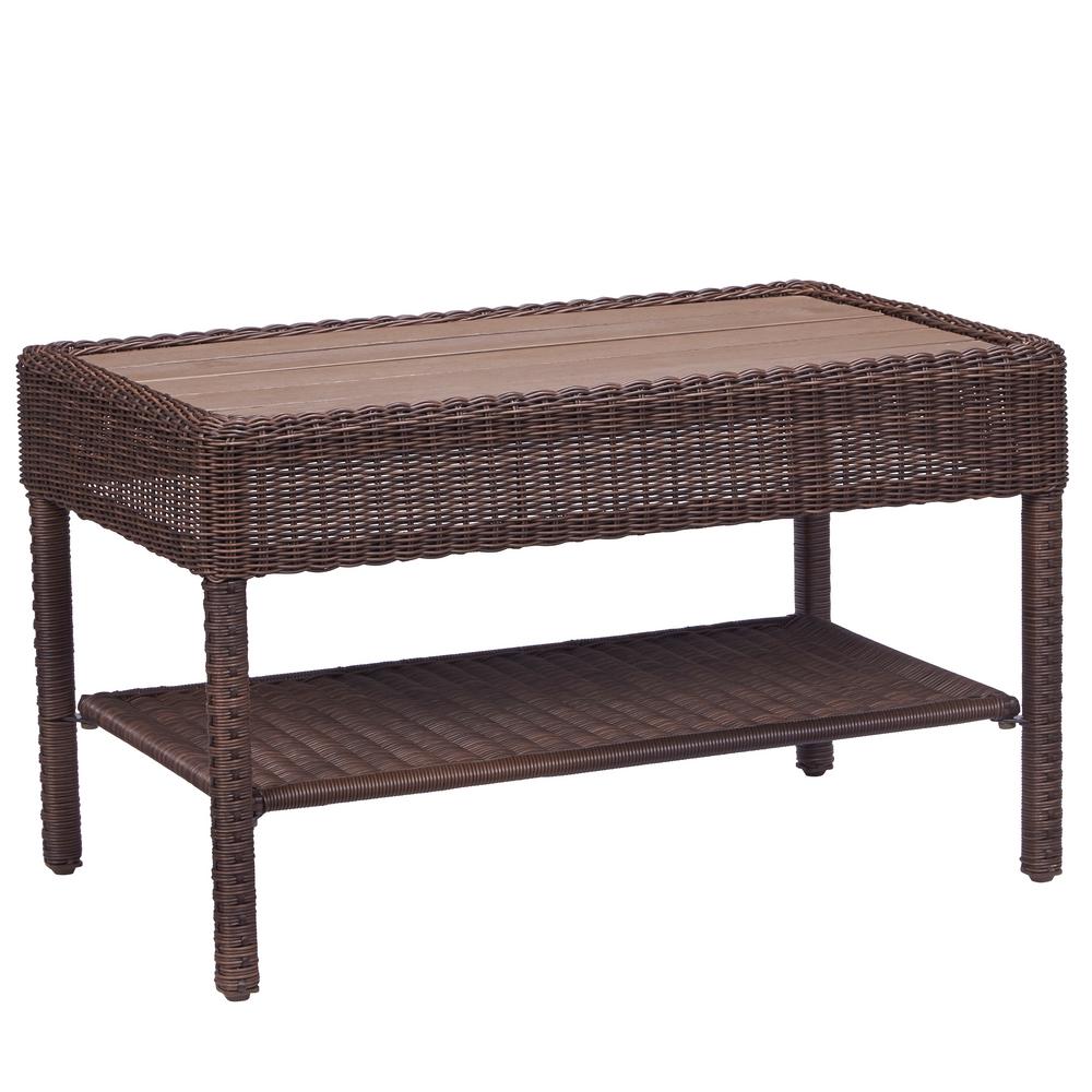 Hampton Bay Park Meadows Brown Wicker Outdoor Coffee Table 65 21455 The Home Depot - Hampton Bay Mix And Match Woven Coffee Table Hampton Bay Park Meadows Brown Wicker Outdoor Coffee Table 65 21455 The Home Depot - Hampton Bay Mix And Match Woven Coffee Table