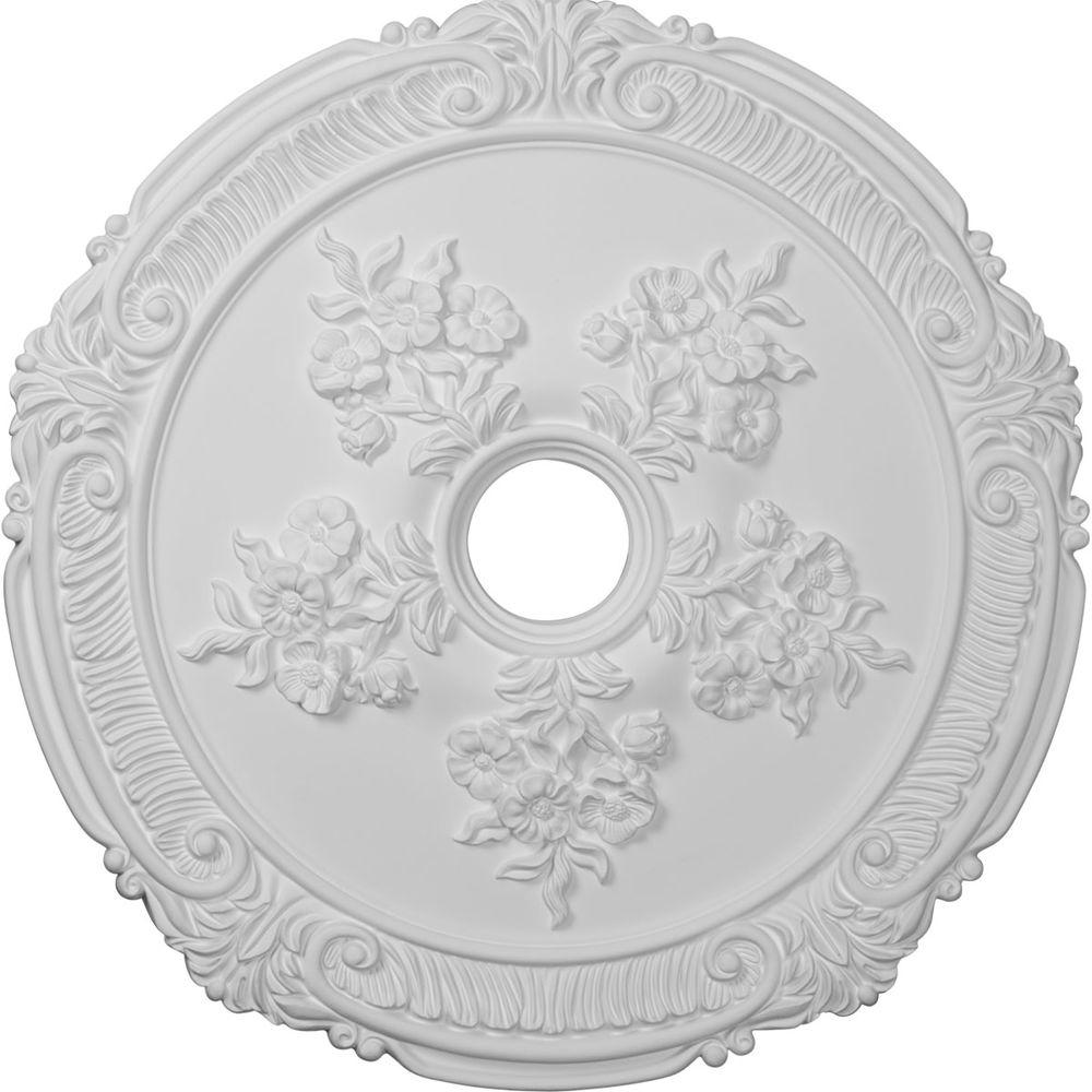 Medallions Ceiling Lighting Accessories The Home Depot Attica With Rose Ceiling Medallion