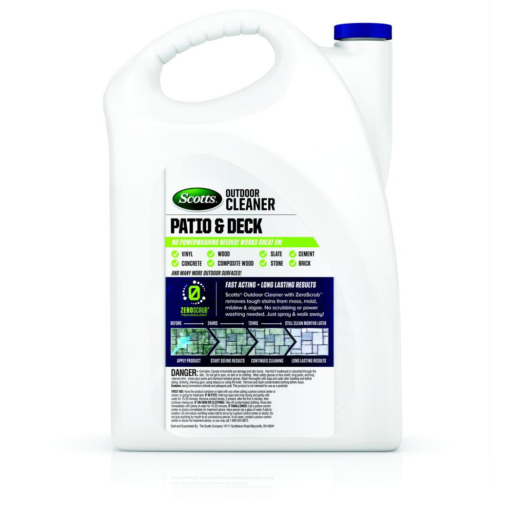 Scotts 0 5 Gal Outdoor Cleaner Patio And Deck With Zeroscrub