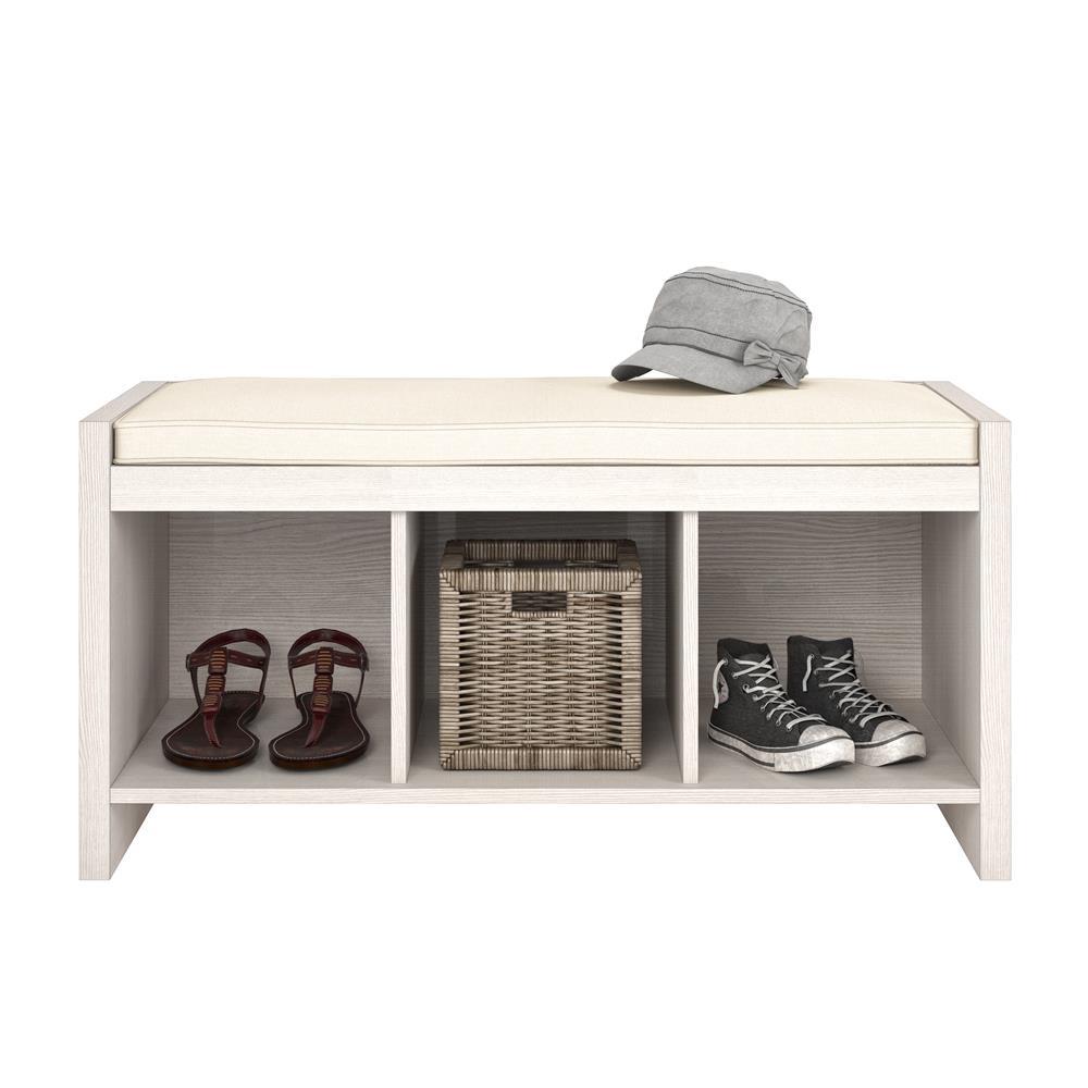 Ameriwood Home Pebblebrook 39 5 In Ivory With Cushion Pine Entryway Storage Bench Hd36923 The Depot - Pebblebrook Weathered Oak Entryway Storage Bench With Cushion Ameriwood Home Pebblebrook 39 5 In Ivory With Cushion Pine Entryway Storage Bench Hd36923 The Depot - Pebblebrook Weathered Oak Entryway Storage Bench With Cushion