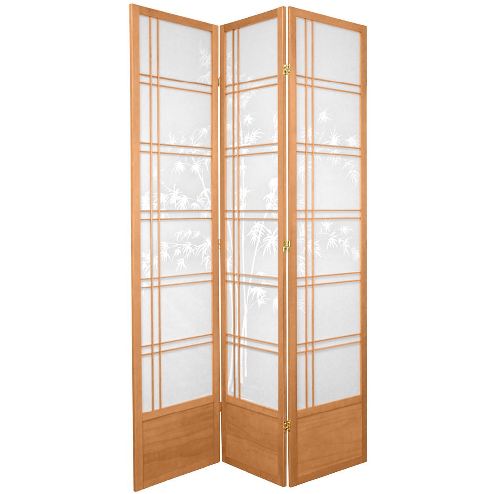 7 ft. Natural 3Panel Room Divider84DXBTNAT The Home Depot