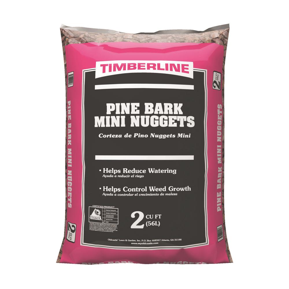 Timberline 2 Cu Ft Mini Pine Bark Nuggets 52058083 The Home Depot