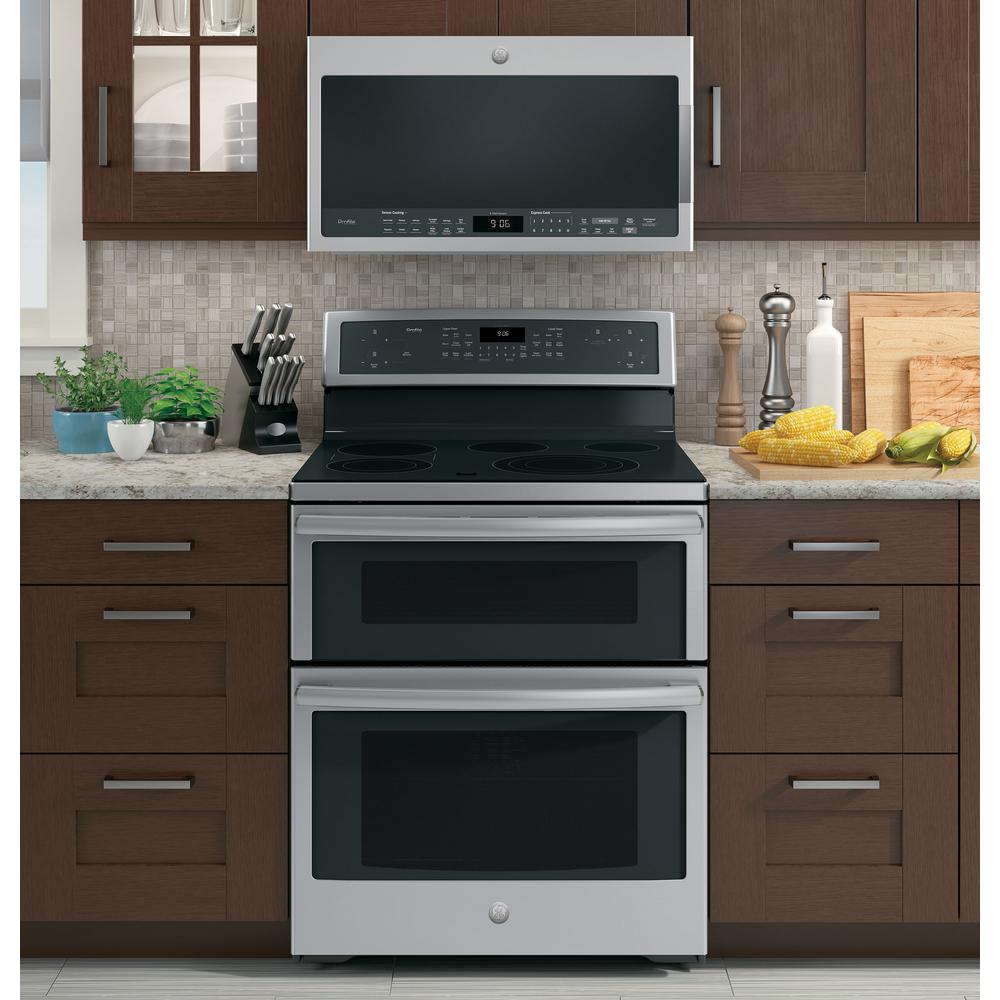 Ge Profile 6 6 Cu Ft Double Oven Electric Range With Self