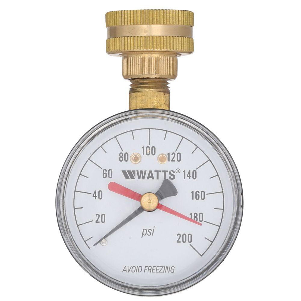 water test pressure Plastic Gauge Water Pressure Test The  in. DP 3/4 IWTG