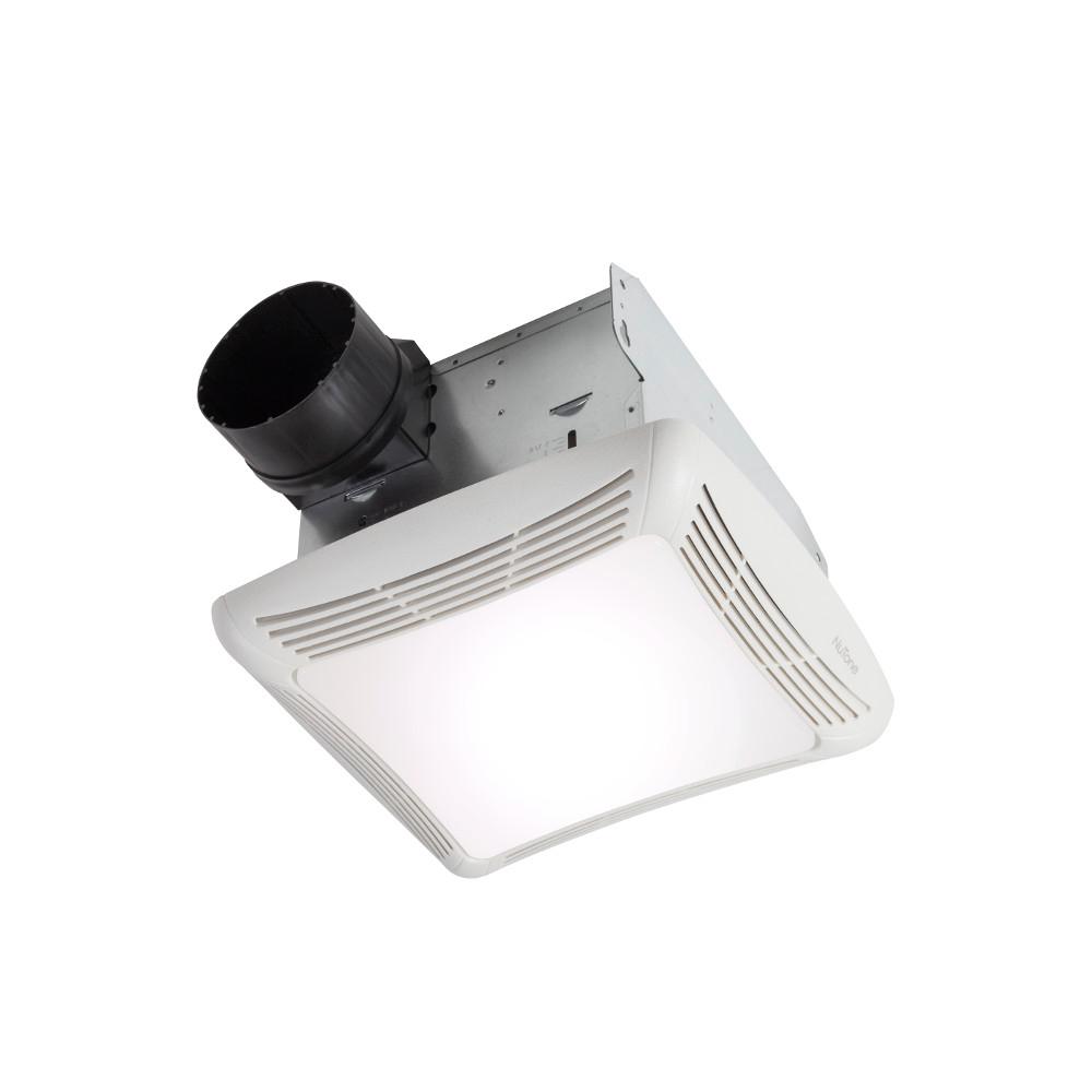 Broan Nutone 80 Cfm Ceiling Bathroom Exhaust Fan With Light Hb80rl The Home Depot - Broan Bathroom Ceiling Fans With Light
