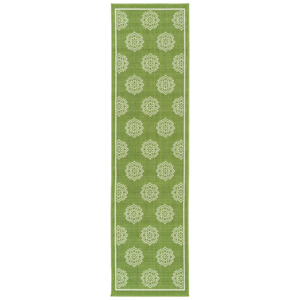 green outdoor runner
