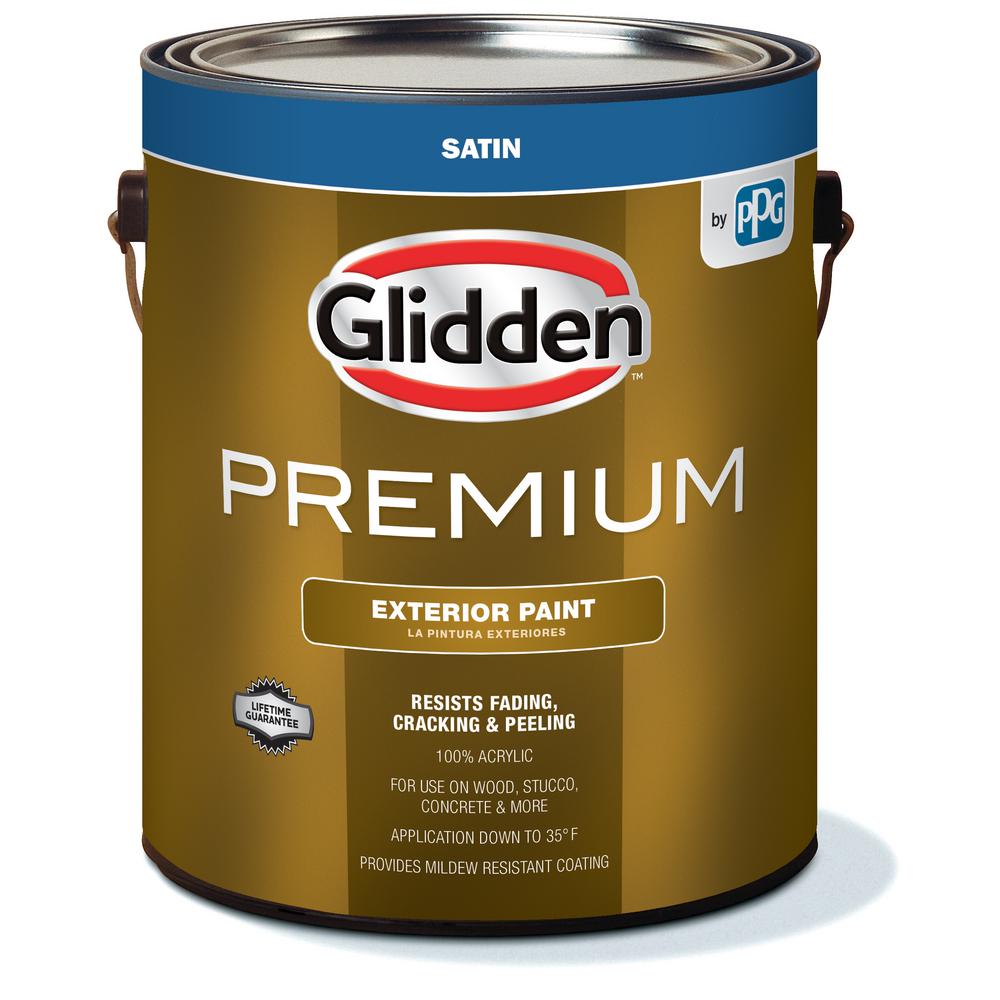 Glidden Premium 1 gal. Satin Latex Exterior PaintGL6911